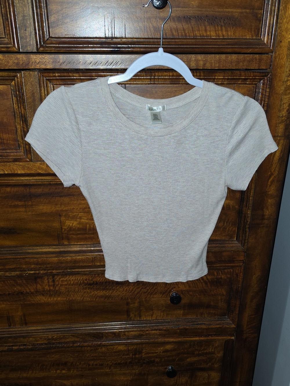 BOZZOLO Womens Ribbed Light Weight Top! Womens Sz Small Nwots
